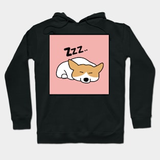 sleep-loving corgi Hoodie